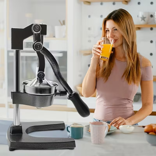 ™Ezvion | מסחטת פירות ידנית כבדה, בסיס נגד החלקה, סחיטת הדרים וירקות