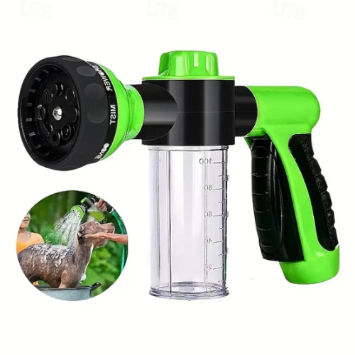 ™AquaVex | פיית ריסוס 8 דפוסים בלחץ גבוה לגינה, מדשאה וחיות